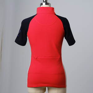 Jerseys de <span class=keywords><strong>Ciclismo</strong></span> de <span class=keywords><strong>lana</strong></span> merino con logotipo personalizado para mujer, jersey liso ligero y transpirable con cremallera completa, color de seguridad impreso - Product Image 6