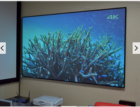 Écran de projection laser UST ALR Telon 90'' 16:9 avec cadre fin fixe, tissu en cristal noir, gain 0,8 pour home cinéma