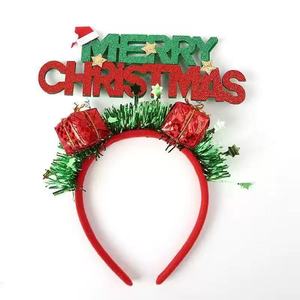 Bandeau en plastique pour enfants de Noël dessin animé bois arbre de Noël petit jour de l'an Performance robe <span class=keywords><strong>cheveux</strong></span> - Product Image 5