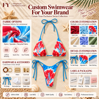 Op maat gemaakte dames bikini's met bloemenprint, haltermodel, driehoekige top, private label zwemkleding fabrikant, geen voorraad, op maat gemaakt merk strandbikiniset