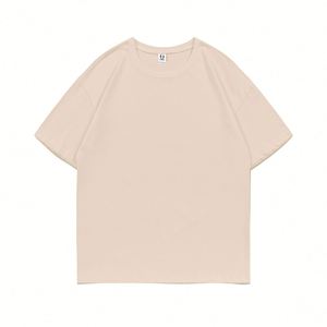 ออกแบบเสื้อยืดผู้ชายตามสั่ง คุณภาพสูง ผ้าฝ้ายเนื้อหนา ทรงโอเวอร์ไซส์ เสื้อยืดเปล่า วิธีการพิมพ์ซิลค์สกรีน - Product Image 4