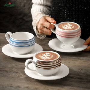 Taza <span class=keywords><strong>de</strong></span> <span class=keywords><strong>Café</strong></span> <span class=keywords><strong>de</strong></span> Cerámica Negra y Blanca Estilo Japonés <span class=keywords><strong>de</strong></span> 300 ml, Retro, Mate, con Platillo, Forma <span class=keywords><strong>de</strong></span> Huevo, para Latte, <span class=keywords><strong>Café</strong></span>, Leche, Té - Product Image 3