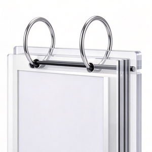 Acrílico Ecológico para Suporte de Exibição de Páginas, Suporte de Cartão de Mesa Transparente, Suporte de Menu, A4 Polido de 3mm para Restaurantes e Lojas - Product Image 6
