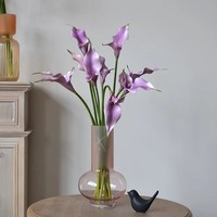 Großhandel EVA Calla Lily White Calla Lilien natürliche künstliche Real Touch Blume für Weihnachten für Wohnzimmer Hochzeit