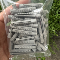 Chevilles d'expansion en plastique antidérapantes en forme de tétraèdre, fixations murales en nylon pour l'installation de supports de télévision et d'armoires