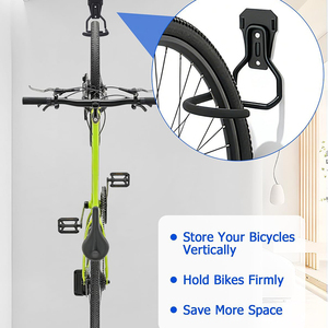 <span class=keywords><strong>Crochet</strong></span> mural robuste en acier pour vélo, lot de 2, système d'organisation et de rangement pour mur à lattes, <span class=keywords><strong>crochet</strong></span> utilitaire pour vélo - Product Image 5