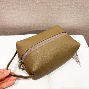 Bolsa de Aseo de Cuero de Lujo para Hombre y Mujer, Bolsa de Cosméticos, <span class=keywords><strong>Neceser</strong></span> de <span class=keywords><strong>Viaje</strong></span> para Hombre, Kit de Afeitado - Product Image 2