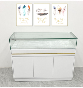 Đồ trang sức cửa hàng trưng bày kệ trưng bày đồ trang sức cửa hàng đồ nội thất tháp đồ trang sức hiển thị tủ kính gỗ hiện đại bảng điều chỉnh 1 Bộ - Product Image 5