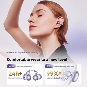 Nouveaux écouteurs <span class=keywords><strong>D500</strong></span> avec affichage numérique, conception intra-auriculaire à clip, réduction de bruit, étanchéité IPX5, son surround 360°, IA - Product Image 4