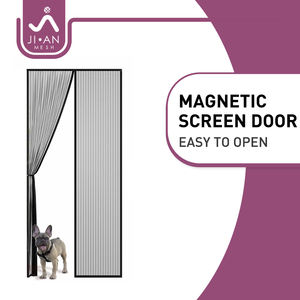 Pantalla de puerta magnética de cierre automático, OEM, fácil de instalar, mosquitera, pantalla antiinsectos, manos libres - Product Image 3