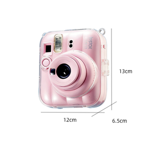 Ensemble de 3 étuis transparents en cristal avec pochette pour appareil photo <span class=keywords><strong>Fujifilm</strong></span> Mini13 uniquement - Product Image 2