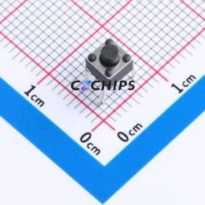 TS-1091-A9B3-D2 Tactile Switch Through hole Component (THT)-4P,4.5x4.5mm Switch Single Pole Single Throw Round Button 2.5N 4.5mm - Product Image 1
