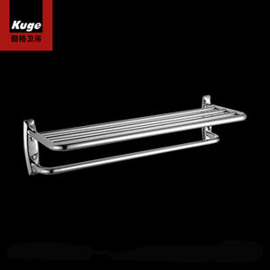 Toallero de Acero Inoxidable Kuge de 4 Barras, Montado en la Pared, Diseño Moderno, Estante Organizador para Baño - Product Image 1
