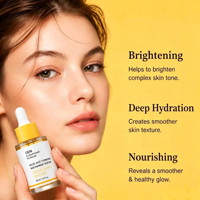 Sérum professionnel à l'acide kojique, au curcuma et à la niacinamide, éclaircissant doux pour les taches, les marques d'acné, unifiant le teint, anti-âge, soin de la peau