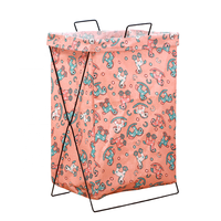 Panier à linge pliable en métal robuste avec cadre en X, imperméable, grande capacité, bac à linge à section unique pour la maison
