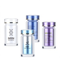 Flacon de compléments alimentaires haut de gamme, capacité 100 ml, grand volume, conteneur de 60 unités, herbes médicinales chinoises, plastique