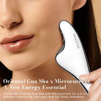 Herramienta Gua Sha Personalizada, Masajeador Facial Reafirmante con Microcorriente, Impermeable, Portátil, con Diseño Profesional Grabado con Láser
