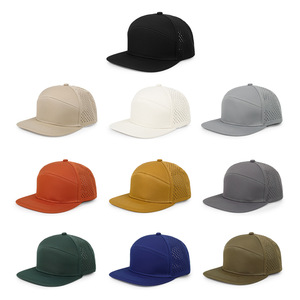 Laser-perforated Peak, Unisex Outdoor Casual Versatile Solid Color Hat for Men and Women Flat-tongued Baseball Cap