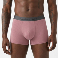 Sous-vêtements pour hommes avec logo personnalisé, vente en gros, slips et boxers en modal, couleur unie, multicolores, taille élastique large, certifiés CE