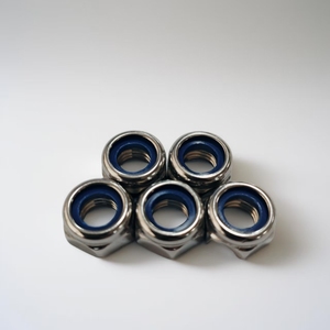 Mạ kẽm Nylon khóa máy giặt, 304 thép không gỉ Nylon khóa <span class=keywords><strong>Nut</strong></span>, hình lục giác bên ngoài <span class=keywords><strong>Nut</strong></span>, chống nới lỏng và chống trượt - Product Image 2