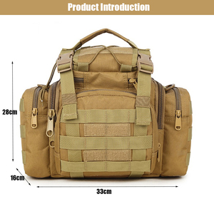 Sac à bandoulière et sac banane convertible <span class=keywords><strong>3</strong></span>-en-1 de style tactique, sac <span class=keywords><strong>utilitaire</strong></span> multi-poches pour l'extérieur avec pochettes détachables - Product Image 6