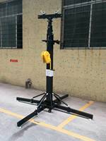 Torre Elevadora de Manivela de Alta Resistencia de 6 Metros, Capacidad de Carga de 500 KG/Set, Altura Ajustable, para Colgar LED, Altavoces