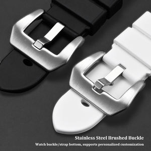 Correa de reloj de goma de silicona líquida 22mm 24mm hombres mujeres correa de reloj de pulsera para Panerai/Seiko/<span class=keywords><strong>Longines</strong></span>/IWC correa de reloj - Product Image 5