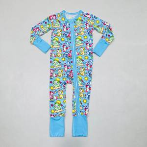 Ruidian - Pijama <span class=keywords><strong>de</strong></span> Bambú para Bebé, Personalizado, al por Mayor, Precio Competitivo, con Cierre, No Aburrido, Unisex, con Estampado Infantil - Product Image 3