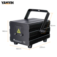 Projecteur laser 3D YanXin RVB pleine couleur, contrôlé par son/auto/DMX512 pour DJ, discothèque, scène et éclairage de fête