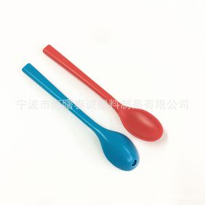 Chuncheng Plastic Straw Spoon Dual Purpose Beverage Stirring Utensil <b>Disposable</b> <b>Tableware</b> - Product Image 2