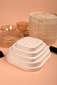 Forro de silicone para fritadeira a ar, forro de papel pergaminho perfurado para assar bolinhos, forro personalizado à prova de graxa - Product Image 5