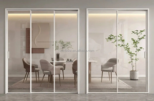 Portes coulissantes en aluminium Aostter pour patios, portes de patio pour maisons, intérieur et extérieur modernes, insonorisées, double vitrage, chambre à coucher, hôpital - Product Image 3