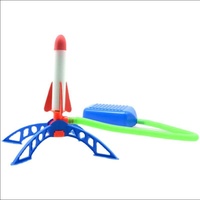 Lanceur double à air comprimé Qi Wei, fusées volantes en plastique pour l'extérieur, éducatives, avec effets lumineux, ensemble de fusées Firetek Zoom, unisexe, pour tous les âges