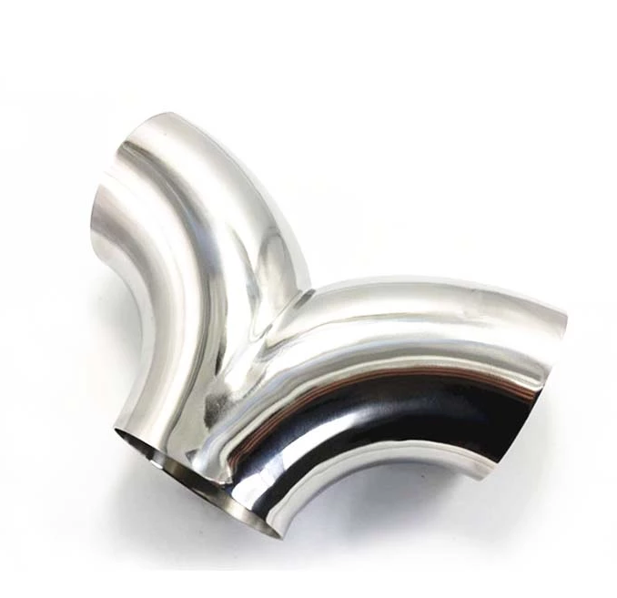 Полированный Y-образный тройник из нержавеющей стали с тремя отверстиями для быстрой загрузки