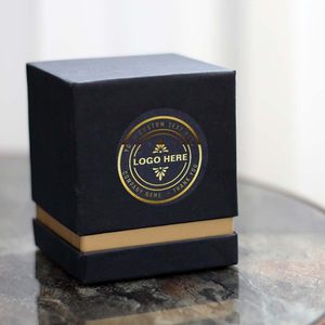 Étiquettes circulaires transparentes en PVC personnalisées, logo d'entreprise personnalisé, autocollants métalliques dorés pour fête de mariage, baptême et bougie pour faveurs - Product Image 4