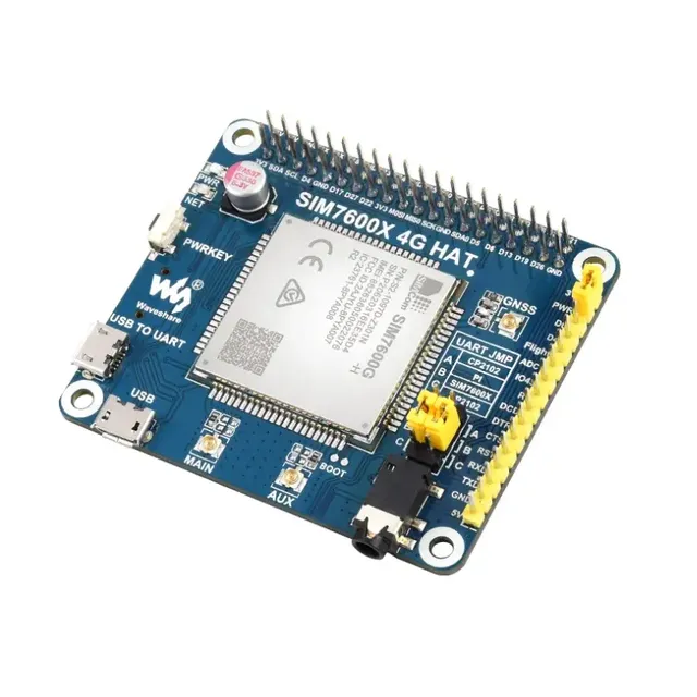 SIM7600NA-H 4g Hat, Supports Raspberry Pi LTE Cat-4 4g, Supports Global Navigation Satellite System Positioning