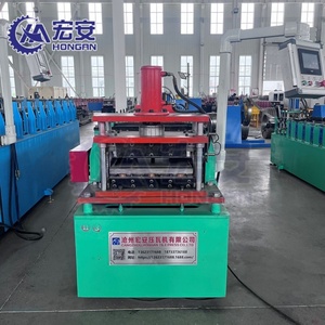 Machine automatique de formage de rouleaux pour panneaux d'étagères et rayonnages de stockage avec boîte de vitesses, pompe PLC et roulement - Product Image 4