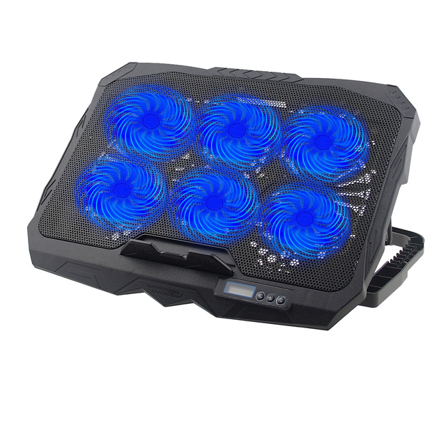 Laptop Cooling Pad Laptop Cooling Fan Laptop Cooling Stand for 15.6-17.3 Inches With 6 Quiet Fans Adjustable