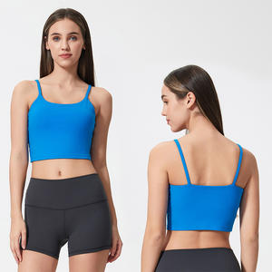 เสื้อกั๊กครอปสำหรับผู้หญิงเสื้อกล้ามออกกำลังกายโยคะด้านหลังสวยใหม่2024 - Product Image 3