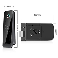 Cerradura Inteligente Locstar Tuya con Control Remoto Wifi, Huella Dactilar, Contraseña, Tarjeta, Sin Cables, Modelo Bullhead Cow