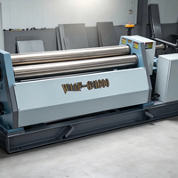 Machine à rouler les tôles mécanique de type compact W11F à 3 rouleaux, machine à cintrer et à rouler les tôles fines