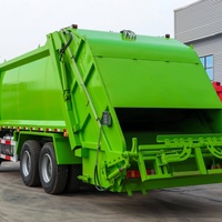 Camion compacteur de déchets 20 tonnes 6x4, diesel manuel, essieu arrière, châssis double couche, déchargement hydraulique automatique, à vendre