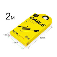 Boîte en papier personnalisée pour câble de données USB / chargeur de téléphone avec fenêtres en PVC, fabriquée en Chine