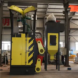 Double Hanger Type Shot Blasting Machine Rotary Cleaning equipment