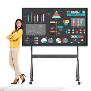 Tableau interactif intelligent grand format 100/110 pouces avec écran tactile, tableau blanc SKD pour l'éducation/<span class=keywords><strong>le</strong></span> bureau, 50 points de contact, tout-en-un - Product Image 1
