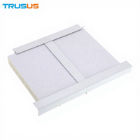 Plafond en PVC blanc moderne, carrelage décoratif en PVC et aluminium pour bureaux et centres commerciaux, design CE