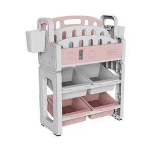 Étagère à jouets pour enfants multifonctionnelle personnalisée Bibliothèque en plastique Étagère à jouets pour enfants <span class=keywords><strong>Rangement</strong></span> pour bébé - Product Image 5