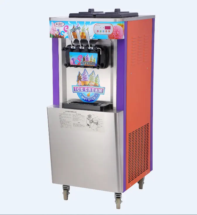 Machine à glace électrique professionnelle, avec grande capacité, vente en gros,