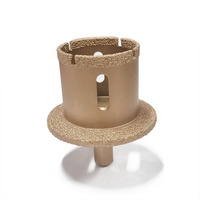 Tige ronde, tige triangulaire 45-65mm perçage sec/humide, scie cloche, foret diamant brasé sous vide, nouvel arrivage