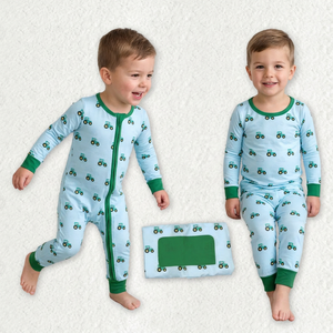 Ensembles de pyjamas familiaux pour bébés filles, chemises à carreaux à manches longues et pantalons de Noël - Product Image 5